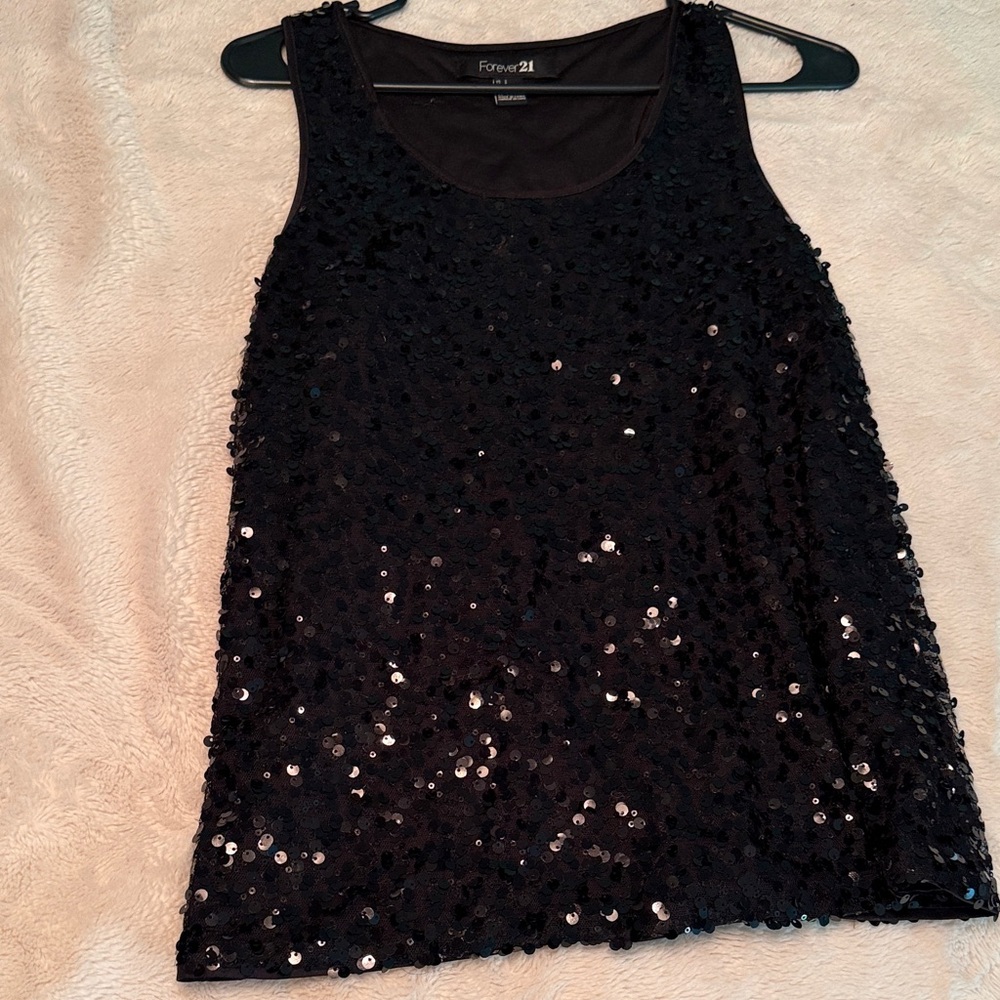 Vintage sequin tank top